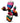 Scultura Cane Palloncino Multicolore